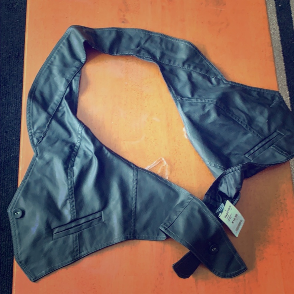 Leather vest